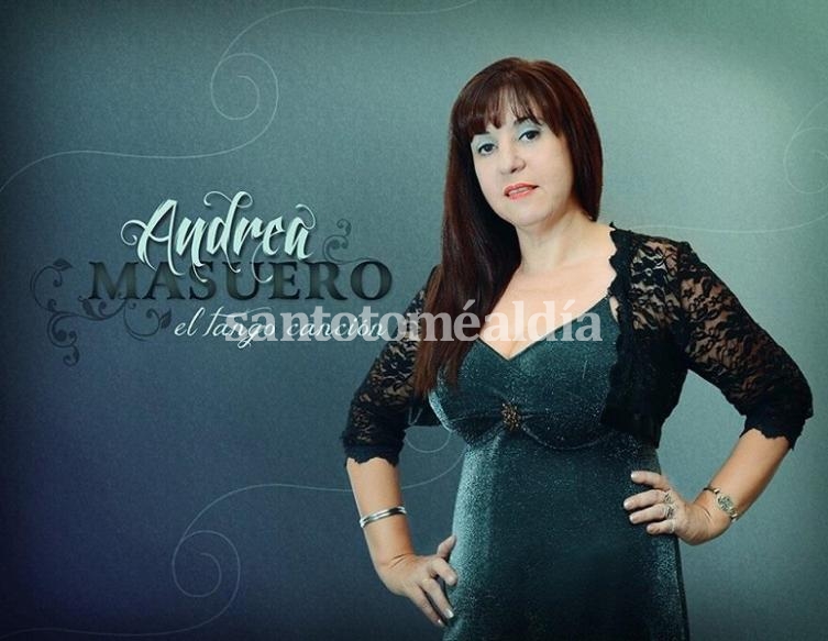 Andrea Masuero actuará el viernes en el Teatro Municipal de Santa Fe.