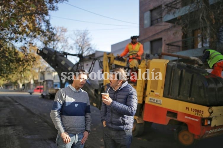 Santa Fe: Avanza la repavimentación de Candioti Norte