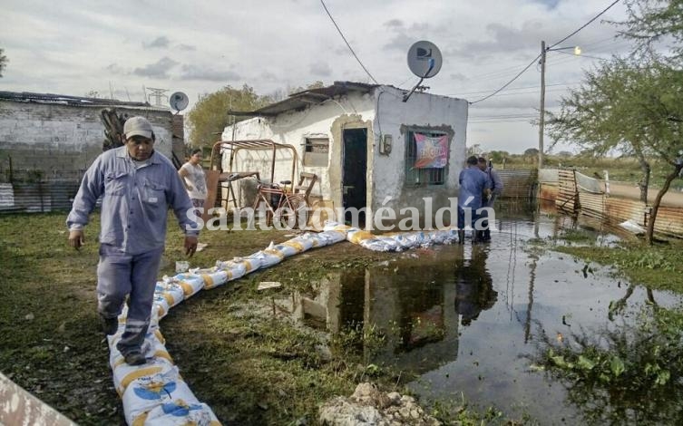 Crecida del Paraná: Trabajos en la zona de Vuelta del Paraguayo