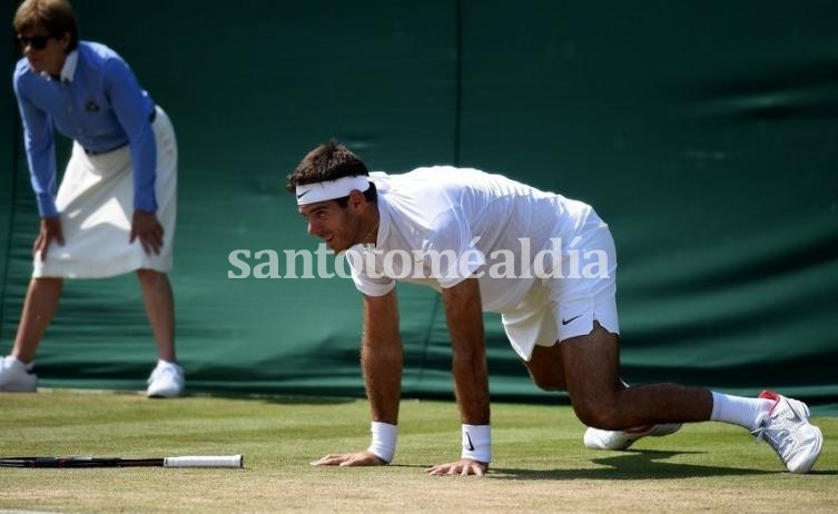 Del Potro se despidió de Wimbledon