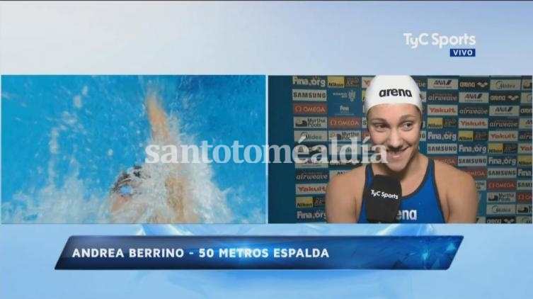 Berrino se metió en las semifinales del Mundial de natación