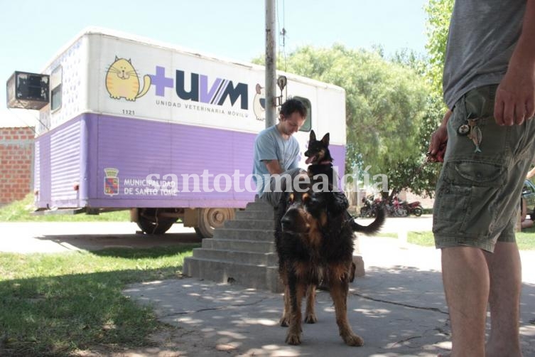 La Unidad Veterinaria Móvil llega a la vecinal Santo Tomás de Aquino. (Foto de archivo)