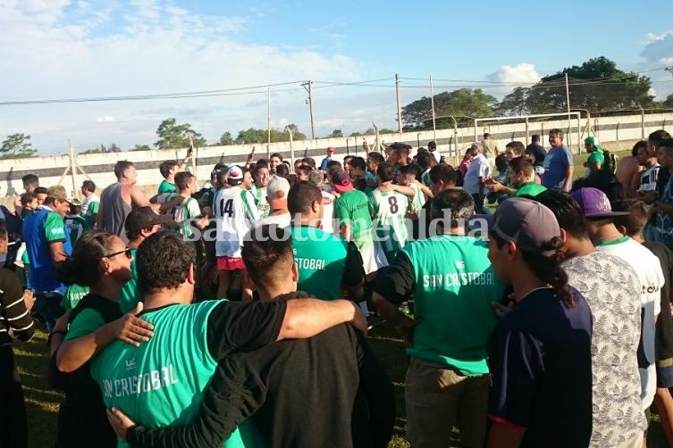 El festejo fue para San Cristóbal.
