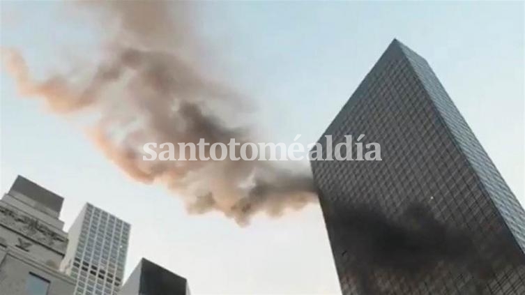 Se incendió parte de la Torre Trump de Manhattan