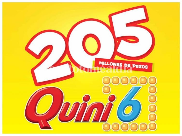  El Quini 6 sorprende este domingo con $205 millones