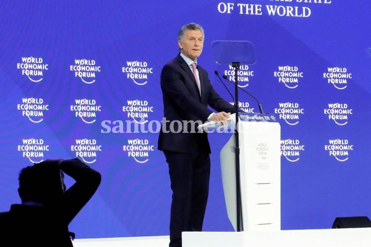 Mauricio Macri en Davos: 