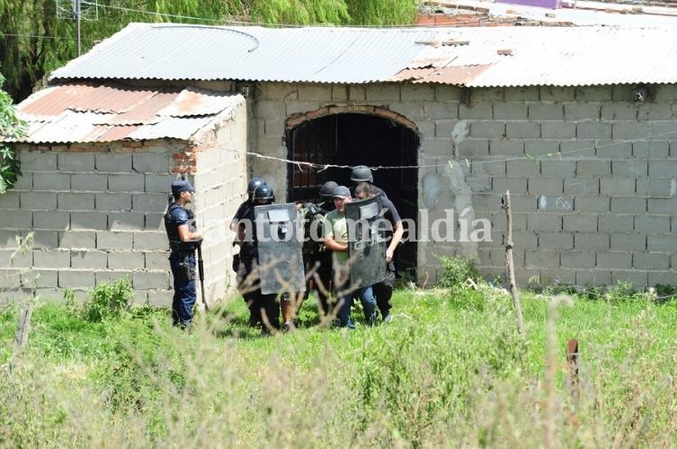 La casa en la que intentó guarecerse el atacante.