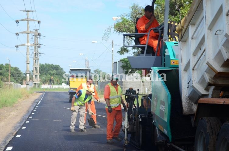 La obra de pavimento flexible llegó a 77 cuadras