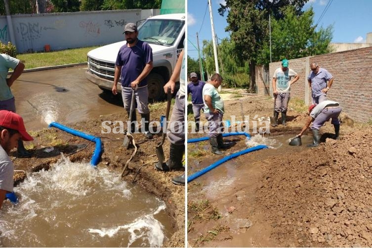 Nuevas roturas de cañerías afectan la presión del suministro de agua