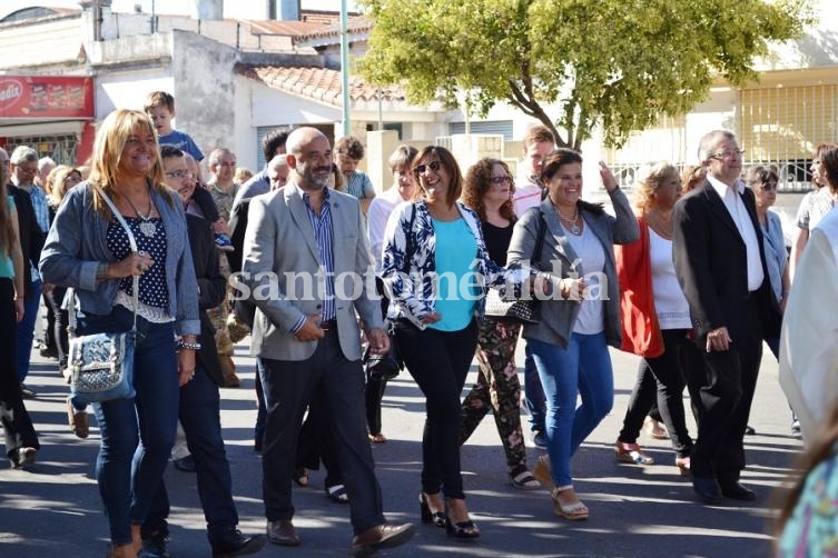 La ciudad conmemoró a su patrono con la tradicional procesión. (Foto: Municipalidad de Santo Tomé)