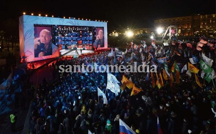 En plena tensión con Occidente,una clara reelección fortalece a Putin