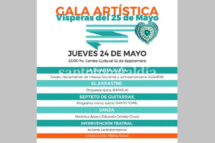 Todo listo para la gala artística por el día de la patria