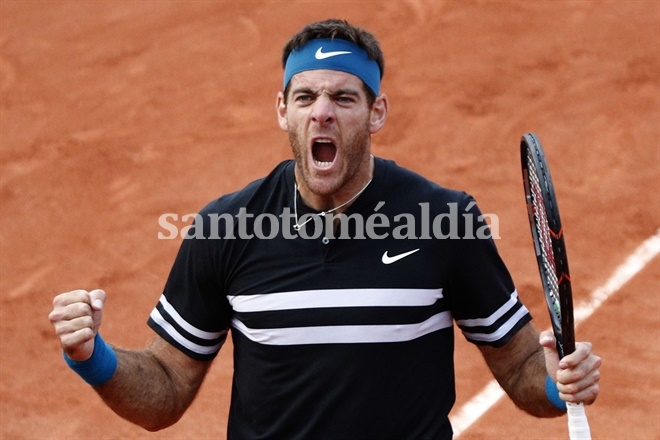 Del Potro se metió en cuartos de final en Roland Garros