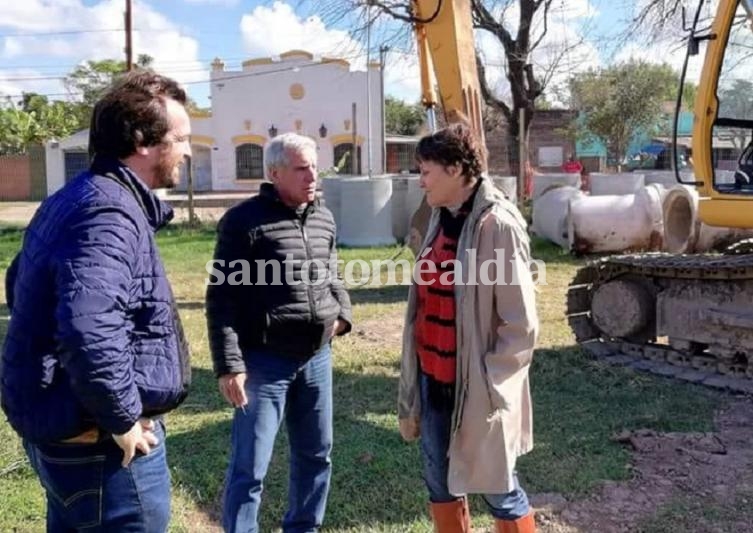 Concejales de Cambiemos recorrieron las obra de Villa Libertad