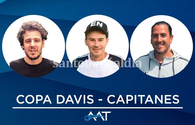 Gaudio, Coria y Cañas capitanes del equipo de Copa Davis