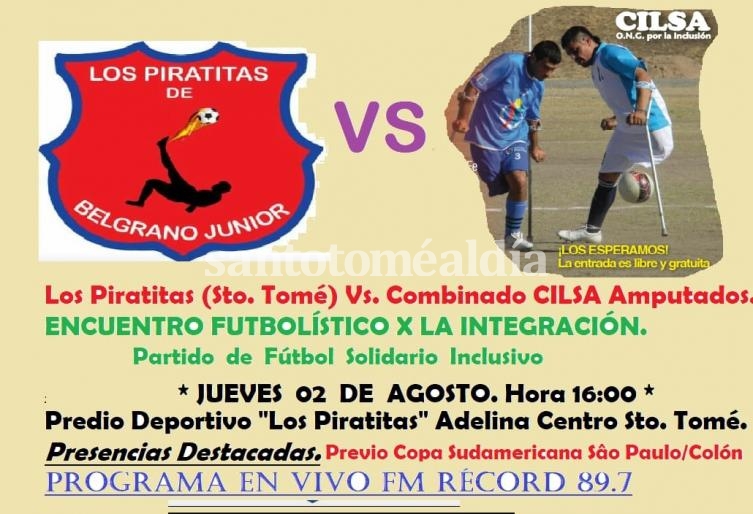 Encuentro de fútbol solidario por la integración