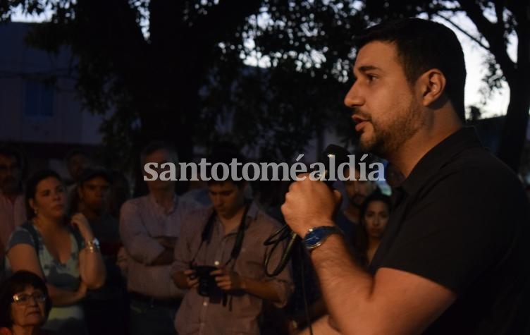 Marcols Cleri encabezó la inauguración de la Unidad Básica de Unidad Ciudadana en Santo Tomé. (Foto: Prensa Unidad Ciudadana)