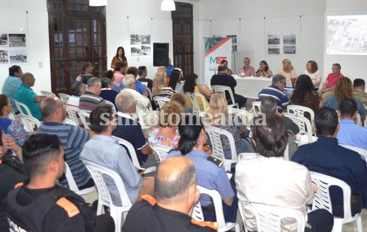 Reunión del Sistema de Protección Civil. (Foto: Municipalidad de Santo Tomé)