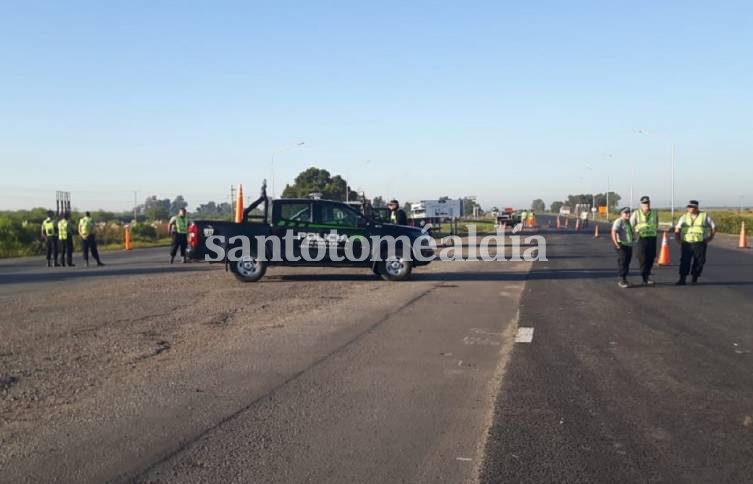 La APSV realizó un operativo en la Autopista Santa Fe - Rosario, a la altura de Sauce Viejo.
