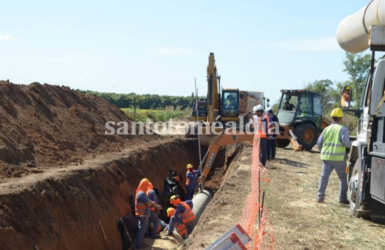 Avanza el Acueducto Desvío Arijón rumbo a Rafaela