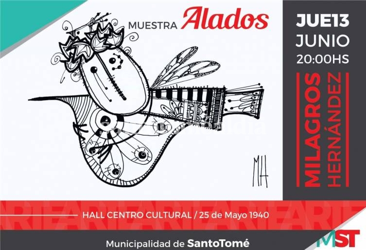 Se inaugura una muestra de dibujos y esculturas en el hall del Centro Cultural