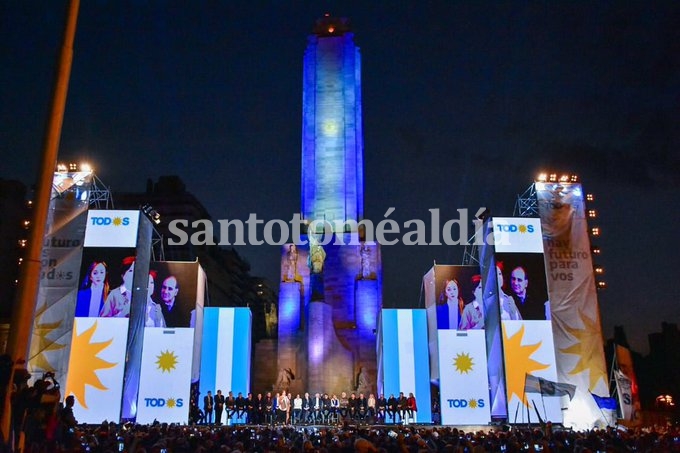 El Frente de Todos se impuso claramente en Rosario, ciudad en la que se realizó el cierre de campaña.