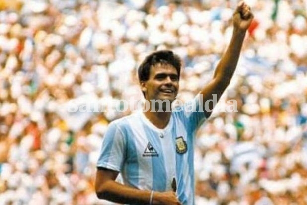 Brown celebra su gol en la final de México 1986. 