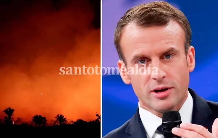 Incendios en el Amazonas: Macron pidió tratar medidas de emergencia en el G7