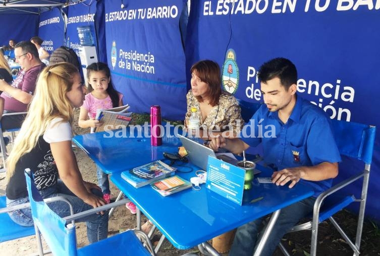 El Estado en tu Barrio vuelve a atender en nuestra ciudad hasta el próximo viernes. (Foto: Municipalidad de Santo Tomé)