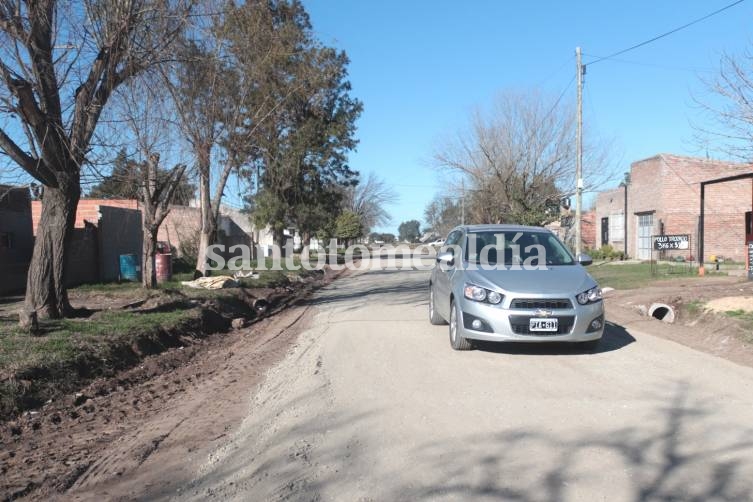 Mediante el Plan Abre, mejoraron la transitabilidad en calles de Adelina Centro. (Foto: Municipalidad de Santo Tomé)