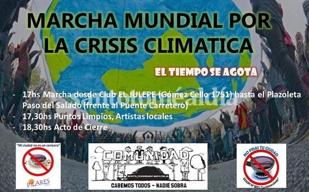 Santo Tomé se suma a la Marcha Mundial por la Crisis Climática 