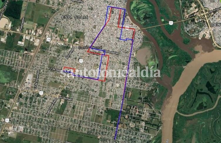 ¿Cuál era el recorrido que realizaba la C Roja?