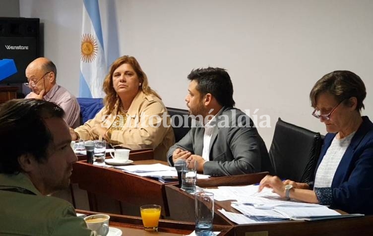 Alvizo, durante la sesión de este martes. (Foto: santotomealdia)