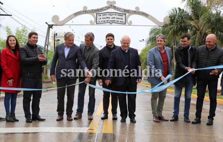 Inauguraron la repavimentación de la Ruta Provincial 6