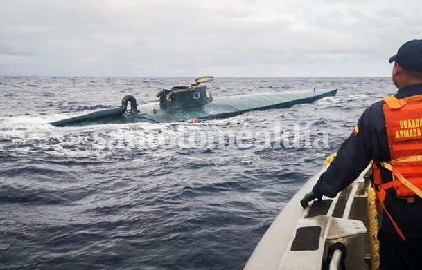 Interceptaron en España el primer narcosubmarino de Europa con 3.000 kilos de cocaína