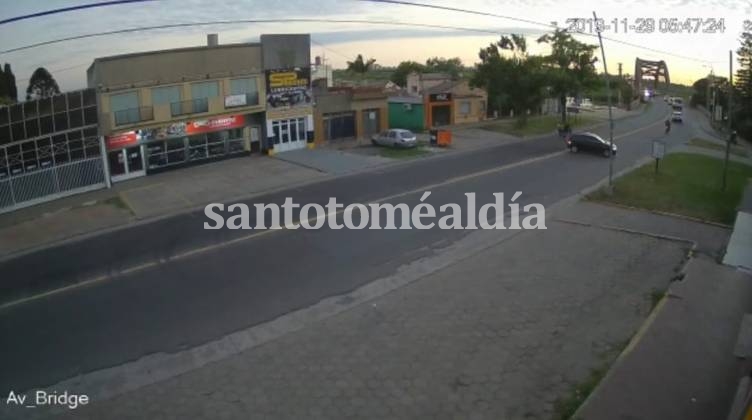 VIDEO: fuerte choque en Avenida 7 de Marzo