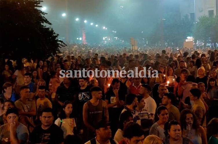 Histórica movilización popular contra la inseguridad en Rafaela, empañada por incidentes