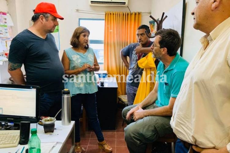 La intendenta se reunió con los trabajadores del Obrador. (Foto: Gentileza)