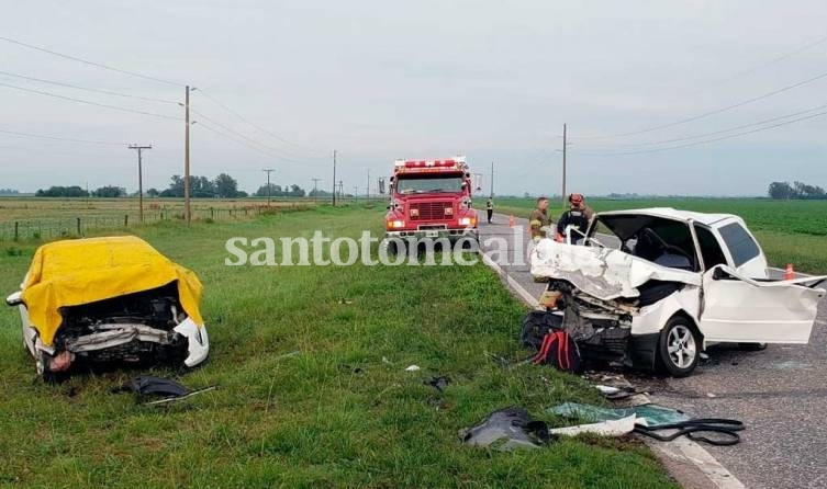 Choque frontal con un muerto en el departamento San Jerónimo