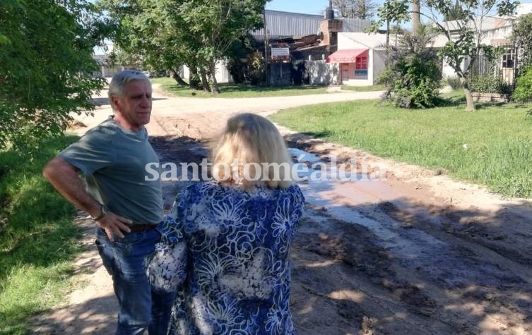 El concejal Fernando Alí reclama por las condiciones de calle Monteagudo