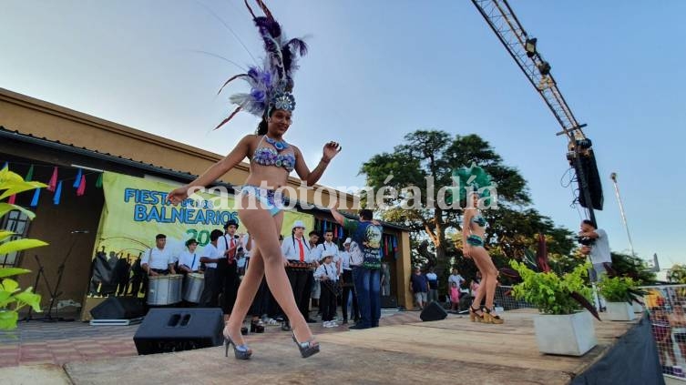 En la fiesta hubo un anticipo de los carnavales. (Foto: Municipalidad de Santo Tomé)