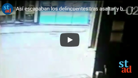 VIDEO: Así escapaban los delincuentes luego de asaltar y balear al comerciante en el centro santafesino
