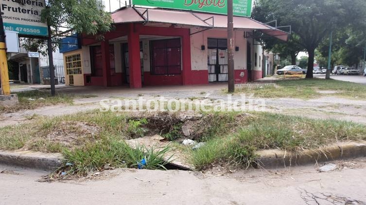 Así esta una de las bocas de tormenta en Luján y Derqui. (Foto: Prensa FIDR)