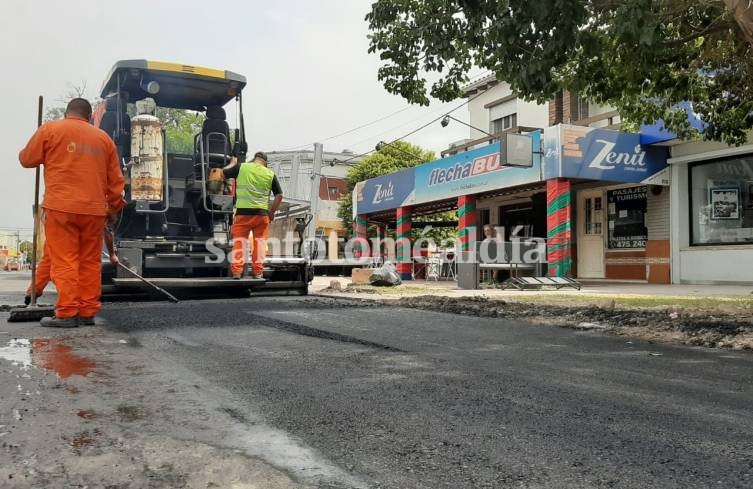 Este martes se completó la repavimentación.