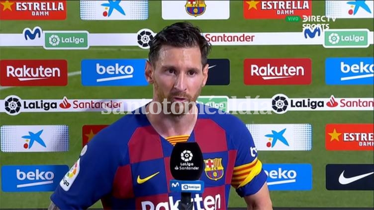 Messi muy duro con las declaraciones tras la derrota ante Osasuna (Foto: Imagen de TV DirecTV Sports)