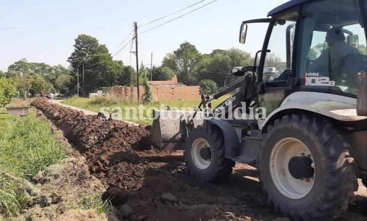 Avanza la obra de agua potable en Sauce Viejo