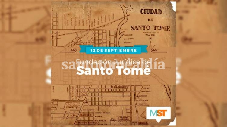 Se cumplen 148 años de la fundación jurídica de Santo Tomé