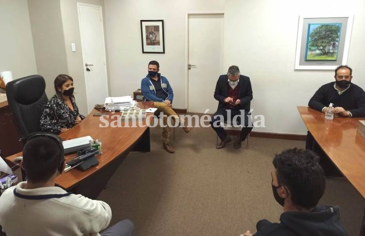 La intendenta Daniela Qüesta recibió a representantes de gimnasios