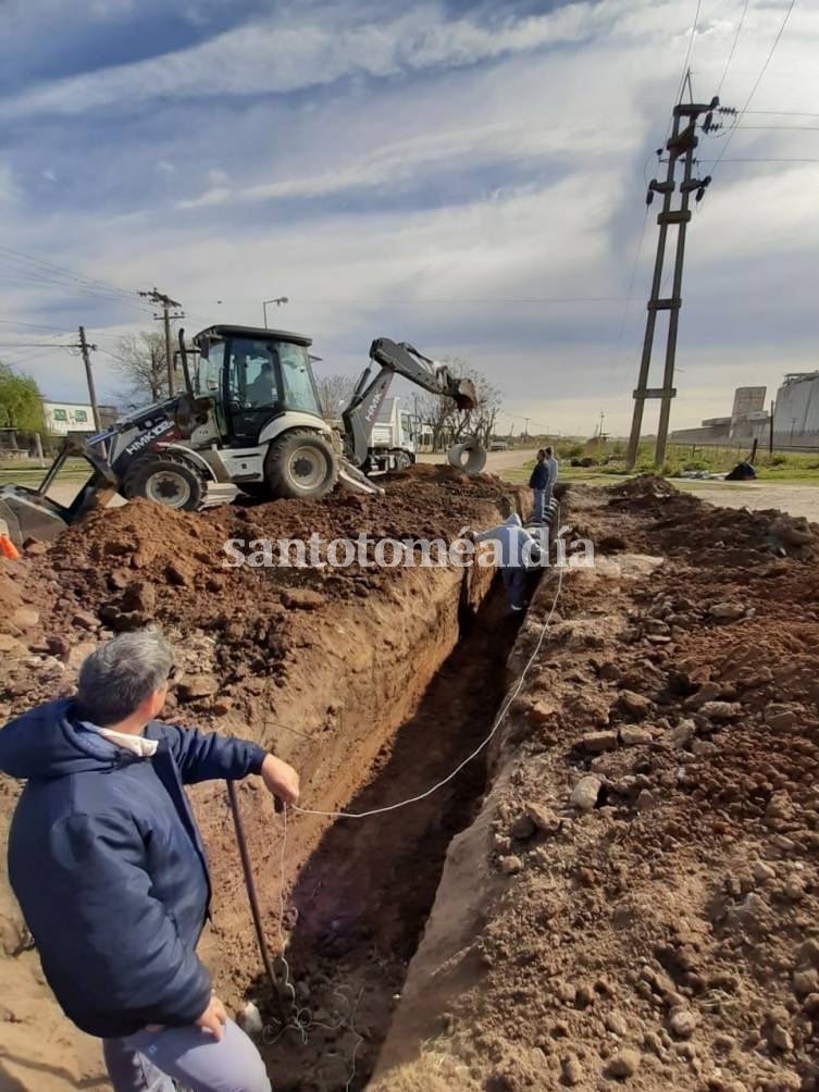 Continúa la obra de saneamiento hídrico para Las Vegas y Las Baleares