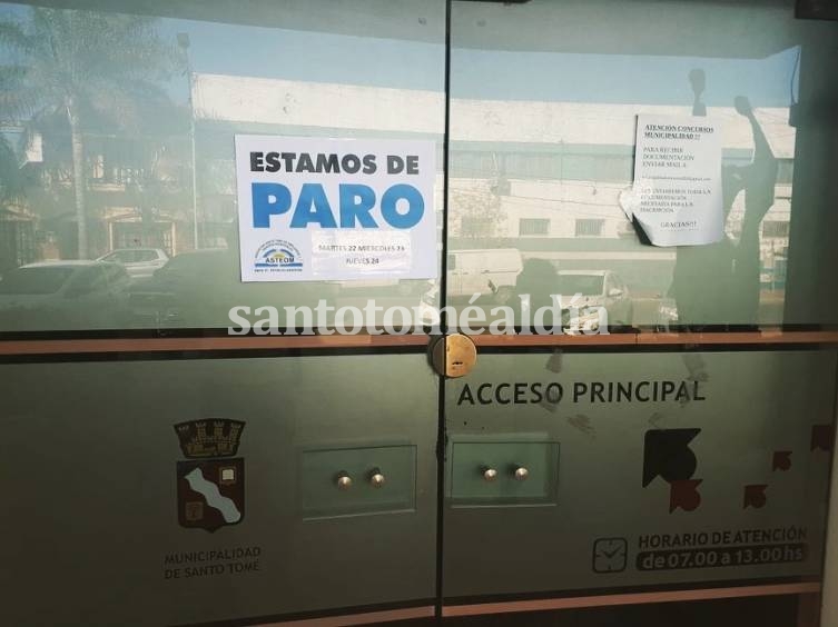 Municipales rechazaron la oferta salarial y lanzaron un paro de 48 horas